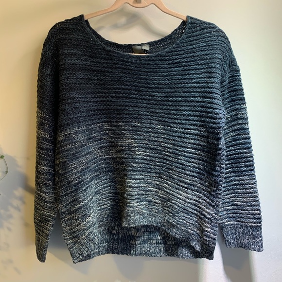 Quinn Blue Ombré Knitted Sweater - Picture 1 of 5